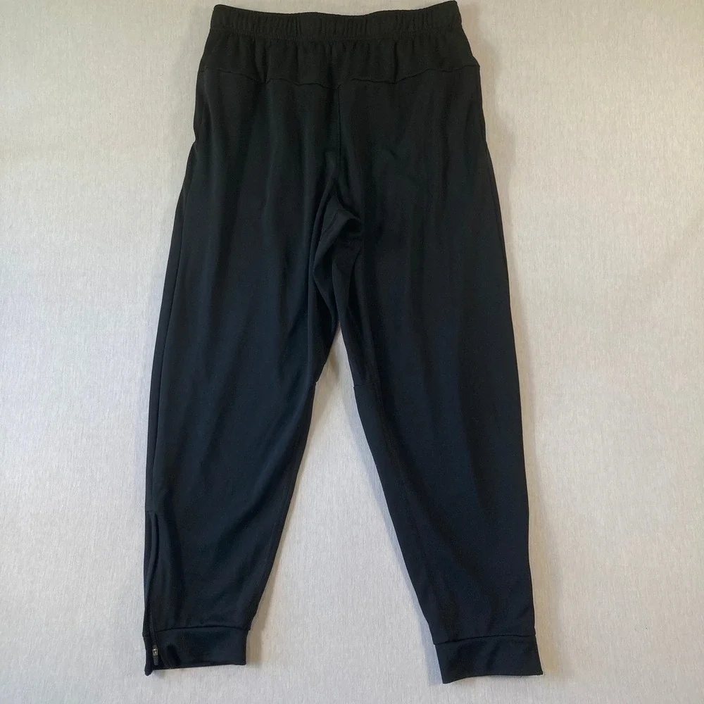 Nike Dri-FIT Joggers Mens Med Tapered Training Pants Black Zip Ankle FB7509-010